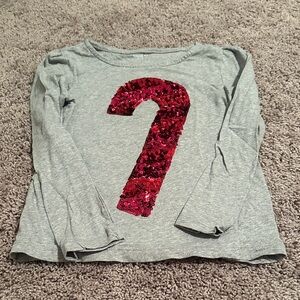 Candy cane long sleeve tee size 7/8 crazy 8